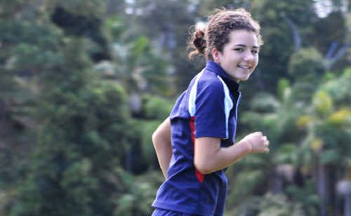 BDC student Tenielle Stubbs claimed the All Schools triathlon title. BDC student Tenielle Stubbs claimed the All Schools triathlon title.